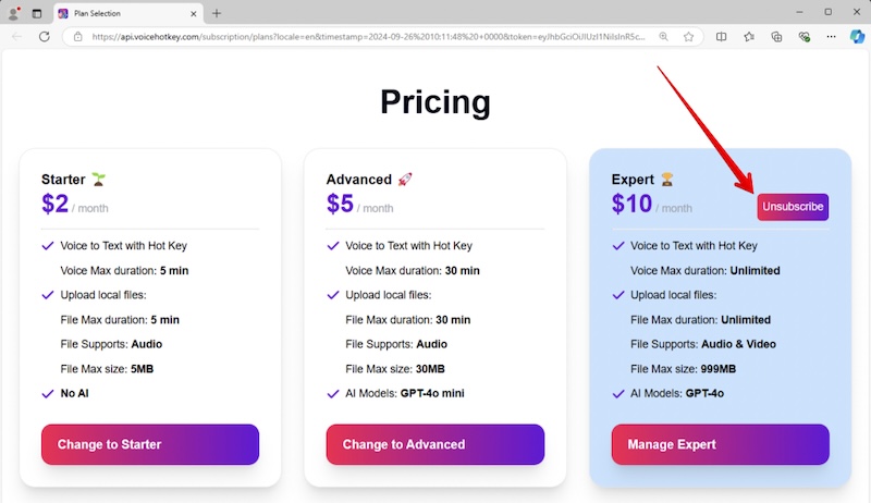 VoiceHotKey Cancel Plan